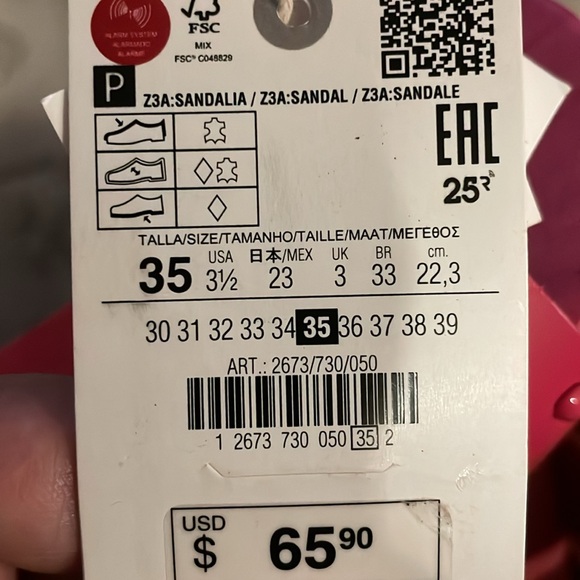 Zara Studded Sandals Size 3 1/2 - Picture 5 of 5